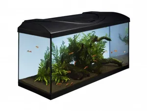 Akvarijný set 80 - čierna 80x35x40 cm